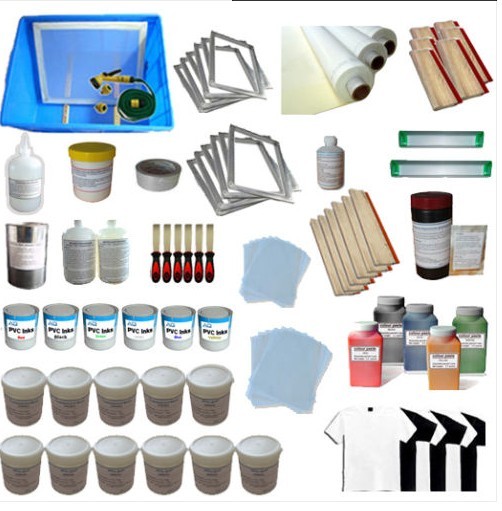 6 Color Silk Screen Printing Full Supplies Package